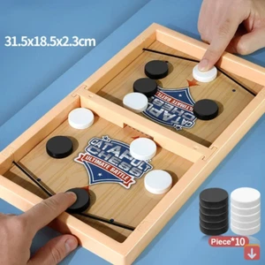 Table hockey game sling puck game quick sling puck winner game children adult ch - Picture 1 of 18
