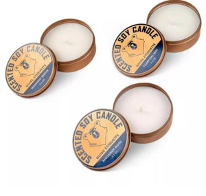 Men's Candle Gift Set GUISE ETIQUETTE -  (3 Pack) of Scented 2.2 Oz Soy Blend - Picture 1 of 6