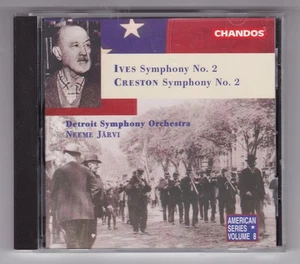 Neeme Jarvi Ives & Creston Symphony No 2 DETROIT SYMPHONY ORCHESTRA CD LIKE NEW - Picture 1 of 2
