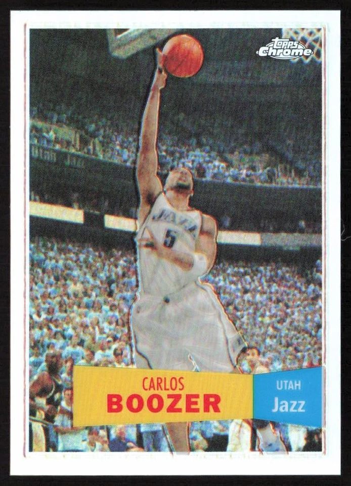2007-08 Topps Chrome 1957-58 Refractor /999 Carlos Boozer #64 Jazz - Image 1 of 2