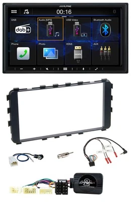 Alpine Bluetooth 2DIN Lenkrad DAB USB Autoradio für Toyota Yaris 06-11 OEM-Navi - Bild 1 von 4
