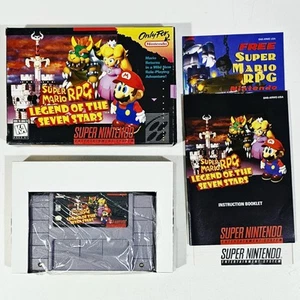 Super nintendo Snes Role Game Super Mario RPG US Ntsc Cib NM Genuine Collector - Picture 1 of 8