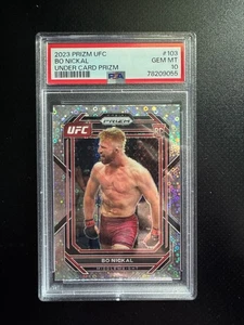 2023 Panini Prizm UFC Bo Nickal RC Undercard Disco Silver Refractor #103 PSA 10 - Picture 1 of 2