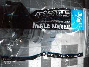 Tectite ELMA34 3/4” Male Adapter NonMetallic Electrical Conduit Straight NOS/NIP - Picture 1 of 3