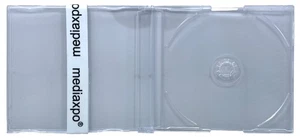 10 SLIM Import CD-5 Maxi SUPER Clear CD Jewel Cases J Card European 7.2mm - Picture 1 of 3