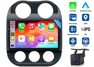 Android Auto 13 Car Radio Stereo Navi CarPlay for Jeep Compass Patriot 2010-2016 - Picture 1 of 20