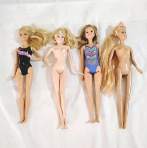 Lot of 4 Assorted Barbie Type Mattel Dolls 11.5 Inches Pre-Owned As Shown  - Picture 1 of 5