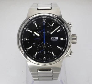 ORIS 44MM WILLIAMS 7717 AUTOMATIK CHRONOGRAPH SCHWARZES & BLAUES ZIFFERBLATT SCHWEIZER HERRENUHR - Bild 1 von 13