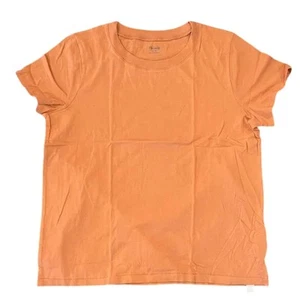 NWT Madewell Golden Apricot/Salmon Northside Vintage Crewneck Tee - SIZE MEDIUM - Picture 1 of 7