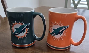 2 NFL Miami Dolphins Coffee Mugs - Picture 1 of 2