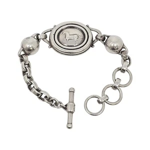 Barry Kieselstein-Cord Sterling Silver Equestrian Horse Toggle Bracelet #22216 - Picture 1 of 10