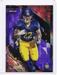 Blake Corum 2024 Topps Finest Uncommon Purple Refractor /200 #177 (RC) - Bild 1 von 2
