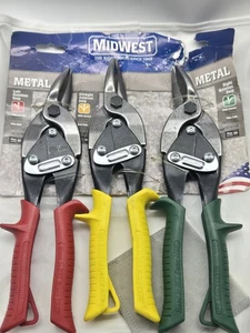 Neu unbenutzt Midwest Tools Luftfahrtschere links gerade rechts 3er Set MWT-6716L  - Bild 1 von 6
