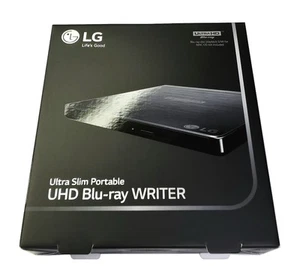 LG Ultra Slim Externes BDXL UHD 4K/Blu-ray/DVD+/-RW Disc Laufwerk Brenner BP60NB10 - Bild 1 von 2