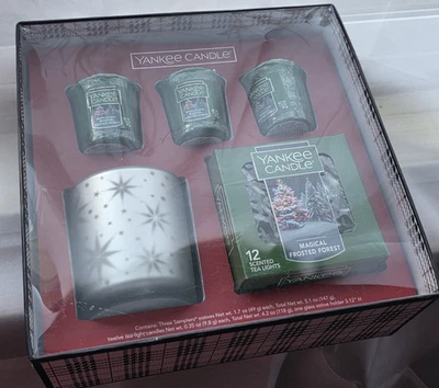 Yankee Candle Magical Frosted Forest Christmas Gift Set - Votives & Tea Lights - Image 1 of 4