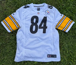 Pittsburgh Steelers Nike NFL On Field Jersey Antonio Brown 84 White L EXC - Picture 1 of 4