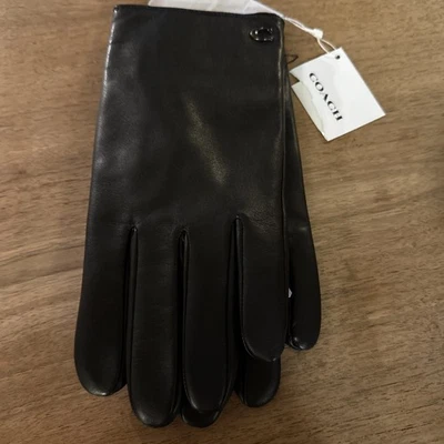 Luva técnica masculina de couro Coach SCC - Imagem 1 de 3