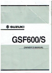 Suzuki GSF600 & GSF600S Bandit orig 2002 Betriebsanleitung & Wartungsanleitung - Bild 1 von 1