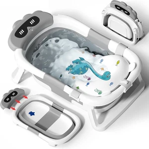 Vaschetta Bagnetto Neonato, Vasca Neonato Bagnetto per Bambini Con Cuscino Di Su - Foto 1 di 12