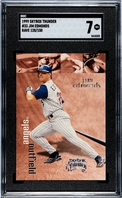 Jim Edmonds 1999 Skyboxx Thunder Rave /150 SGC 7 Angels 33 - Image 1 of 2