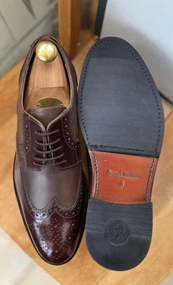 Vintage Mens Derby Brogue Shoes Size UK8 EU42 Goodyear Welted, Made In UK - Image 1 of 4