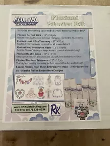 FLORIANI STARTER KIT FOR FLAWLESS EMBRODIERY BRAND NEW SEALED - Picture 1 of 4