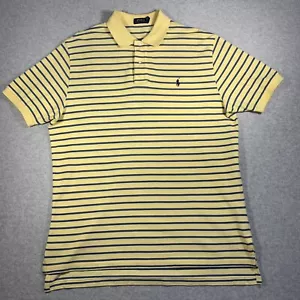 Polo by Ralph Lauren Poloshirt Herren Größe XL gelb blau gestreift lässig - Bild 1 von 5