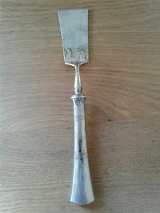 RARE ANTIQUE SOLID SILVER AUSTRIAN BUTTER SPADE/SPREADER VERY GOOD QUALITY - Picture 1 of 6