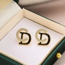 Luxury CD initials letter Women earrings/studs date night 