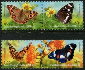 COCOS (KEELING) ISLANDS - 2012 'BUTTERFLIES' Set of 4 MNH [D9440] - Picture 1 of 1