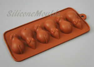 Chocolate Mice Sugar Mouse Sweet Candy Silicone Bakeware Mould Silicone Mold Tin