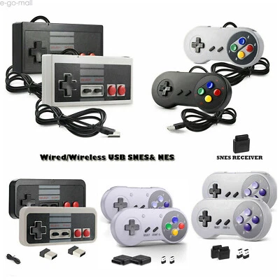 USB Wired/Wireless SNES /NES PC Gamepad Controller for Mac Windows PC Raspberry - Image 1 of 4