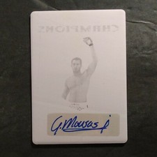 1/1 Gegard Mousasi 2011 Leaf MMA Metal Auto BELLATOR UFC magenta printing plate