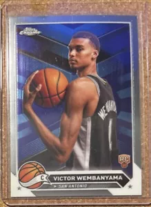 2023-24 Topps Chrome Victor Wembanyama RC Spurs Rookie #1 - Picture 1 of 2
