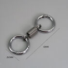 Personality Spring Double Coil Keychain Carabiner Buckle Key Rings Anti-lost