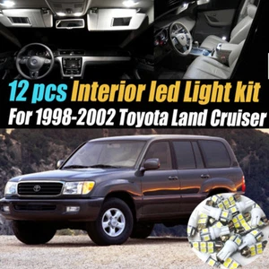 12Pc Super White Interior LED Light Bulb Kit Pack for 98-02 Toyota Land Cruiser - Bild 1 von 9