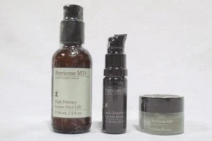 Perricone MD 3 pc Set - Amine Face Lift 2 oz,  Eye Lid Serum, Chloro Plasma - Picture 1 of 9