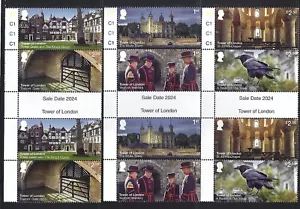 GREAT BRITAIN 2024 TOWER OF LONDON SALE DATE PAARE UNMONTIERT POSTFRISCH POSTFRISCH - Bild 1 von 1