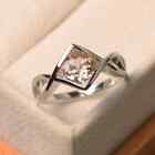 5ct Natural Pink Morganite Gemstone Handmade Engagement Wedding Ring GiftFor Her