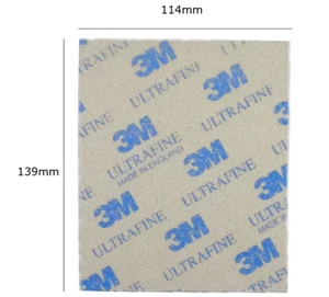 3M Ultrafine softback Sanding foam Sponge Pads, Model: 02601, Grit: 800 - 1000 - Picture 1 of 7