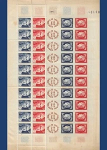 FRANCE 1949 #615a FULL SHEET STAMP ON STAMP CERES STAMPS ON STAMPS 19792.1.55 - Picture 1 of 2
