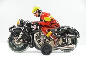 West Germany Motorrad Blechspielzeug Vintage 16,5cm WJ #8753 - Picture 1 of 6