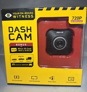 Pilot Dash Cam 720P Resolución HD con Tarjeta SD de 8 GB Tu Testigo a bordo - Imagen 1 de 3