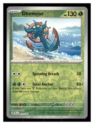 Dhelmise Reverse Holo - SV05: Temporal Forces 019/162 -Uncommon- Pokémon NM - Image 1 of 2
