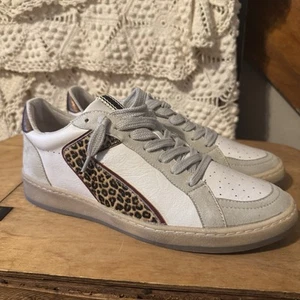 Nuevas zapatillas Shu Shop para mujer Salma vintage de moda, doradas, granates y leopardo - Imagen 1 de 5