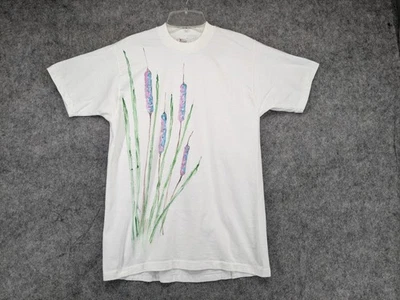 Camisa Artística Vintage JCPenney EE. UU. Pintada a Mano Colas de Gata Gráfica 100% Algodón M Foto 1 de 4