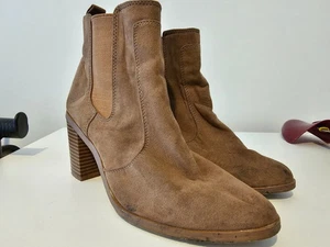 Papaya Damen Chelsea Boots Schuhe mit Absatz Größe 4 UK 37 EU schlechter Zustand R2 - Bild 1 von 4