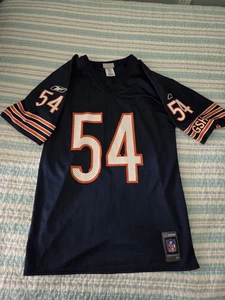Brian Urlacher #54 Jersey Size MEDIUM CHICAGO BEARS NFL BLUE Reebok HOF!! - Picture 1 of 3