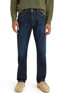 Levis 505 Jeans Herren 32x32 Blau Dark Wash Regular Fit Straight Leg Eco Ease Neu - Bild 1 von 10