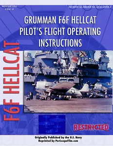 Zweiter Weltkrieg Grumman F6F HELLCAT Pilotenflughandbuch BUCH - Bild 1 von 1